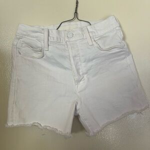 MOTHER White Denim Women Shorts